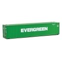 45′ CIMC Container - Assembled -- Evergreen (green, white), HO, Walthers SceneMaster 8554