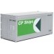 20′ Smooth-Side Container - Ready to Run -- CP Ships (white, green), HO, Walthers SceneMaster 8662