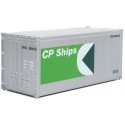 20′ Smooth-Side Container - Ready to Run -- CP Ships (white, green), HO, Walthers SceneMaster 8662