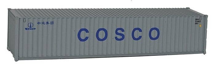 40′ Corrugated Container - Assembled -- China Ocean Shipping Co., HO, Walthers SceneMaster 8155