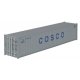 40′ Corrugated Container - Assembled -- China Ocean Shipping Co., HO, Walthers SceneMaster 8155