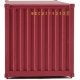 20′ Corrugated Container - Assembled -- Mediterranean Shipping Co. (MSC) (red), HO, Walthers SceneMaster 8059