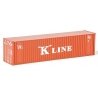 40′ Hi Cube Ribbed Side Container - Assembled -- K-Line, N, Walthers SceneMaster 8803