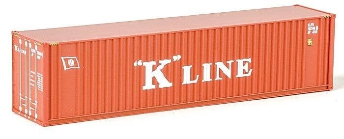 40′ Hi Cube Ribbed Side Container - Assembled -- K-Line, N, Walthers SceneMaster 8803