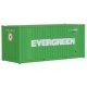 20′ Corrugated Container with Flat Panel - Assembled -- Evergreen, HO, Walthers SceneMaster 8002