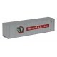 40′ Hi Cube Ribbed Side Container - Assembled -- Mitsui OSK, N, Walthers SceneMaster 8805