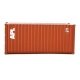 20′ Corrugated Container - Assembled -- American President Lines (brown, white), HO, Walthers SceneMaster 8061