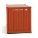 20′ Corrugated Container - Assembled -- American President Lines (brown, white), HO, Walthers SceneMaster 8061