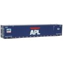 53′ Singamas Corrugated-Side Container - Ready to Run -- American President Lines (blue, whi, HO, Walthers SceneMaster 8511
