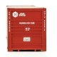 53′ Singamas Corrugated-Side Container - Assembled -- Hub Group (red, white), HO, Walthers SceneMaster 8521