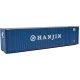 40′ Hi Cube Corrugated Container w/Flat Roof - Assembled -- Hanjin, HO, Walthers SceneMaster 8208