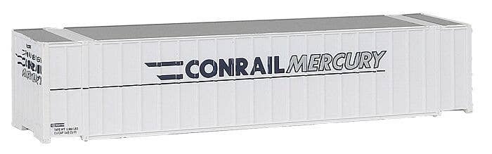 48′ Ribbed Side Container - Assembled -- Conrail Mercury (white, blue, gray), N, Walthers SceneMaster 8843