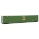 53′ Singamas Corrugated-Side Container - Assembled -- EMP (green, blue, yellow), HO, Walthers SceneMaster 8530