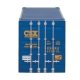 53′ Singamas Corrugated Side Container - Ready to Run -- CSX Transportation (blue, yellow Bo, HO, Walthers SceneMaster 8502
