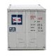 20′ Corrugated Container with Flat Panel - Assembled -- Mitsui OSK Lines (gray, red, Alligat, HO, Walthers SceneMaster 8014