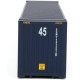 45′ CIMC Container - Assembled -- CMA-CGM (blue, white), HO, Walthers SceneMaster 8569