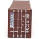 45′ CIMC Container - Assembled -- Crowley (brown, white), HO, Walthers SceneMaster 8571