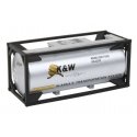 20′ Tank Container - Kit -- K&W Alaska, HO, Walthers SceneMaster 8102