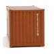 20′ Corrugated Container - Assembled -- Xtra Leasing (brown, white), HO, Walthers SceneMaster 8067