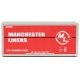 20′ Smooth-Side Container - Ready to Run -- Manchester Liners (red, white), HO, Walthers SceneMaster 8656