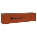 40′ Hi Cube Corrugated Container w/Flat Roof - Assembled -- Hapag-Lloyd, HO, Walthers SceneMaster 8204