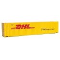45′ CIMC Container - Assembled -- DHL (yellow, red), HO, Walthers SceneMaster 8560