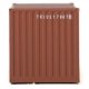 20′ Corrugated Container with Flat Panel - Assembled -- Triton (brown, white), HO, Walthers SceneMaster 8004