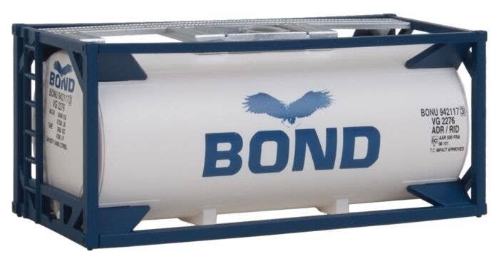 20′ Tank Container - Kit -- Bond, HO, Walthers SceneMaster 8103