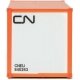 20′ Smooth-Side Container - Ready to Run -- Canadian National (white, black Noodle Logo), HO, Walthers SceneMaster 8653
