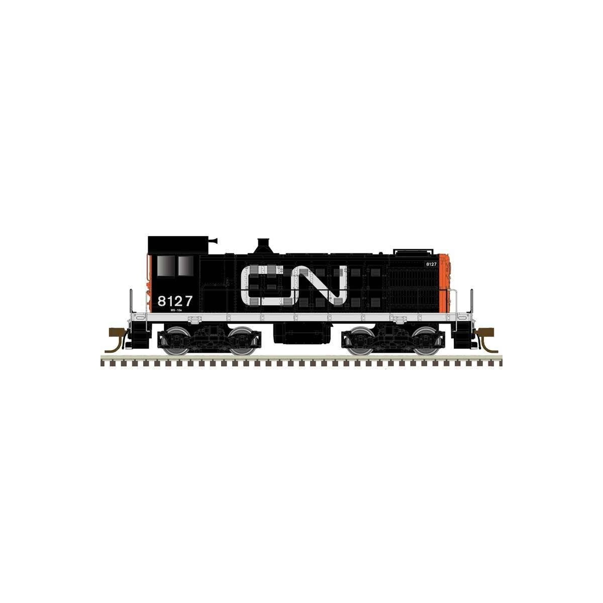 Alco S2 - Standard DC - Master(R) Silver -- Canadian National 8139 (black, red, white, Large Noodle Logo)