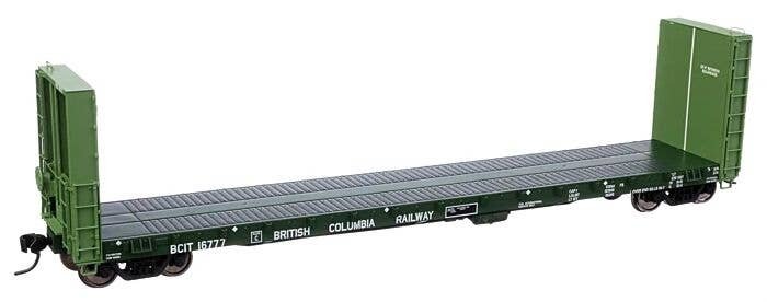 50′ CC&F Bulkhead Flatcar - Ready to Run -- British Columbia BCIT 16777, HO, WalthersProto 104344