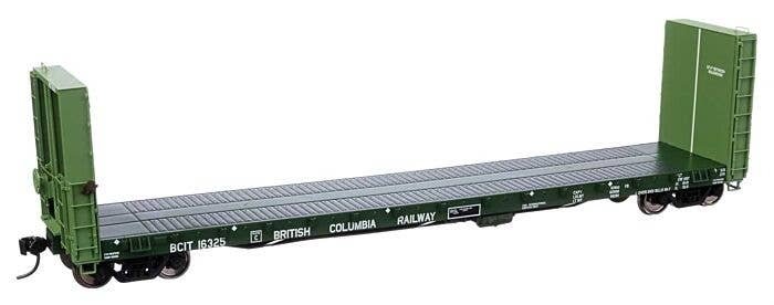 50′ CC&F Bulkhead Flatcar - Ready to Run -- British Columbia BCIT 16325, HO, WalthersProto 104343