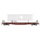 Class F30D 50′ TOFC Flatcar w/Random Trailer - Ready to Run -- Pennsylvania Railroad (As-Del, HO, Rapido Trains Inc 138016A