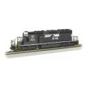 EMD SD40-2 w/DCC & Sound -- Norfolk Southern 3430 (black, white Horse Head Logo), HO, Bachmann Industries 67204