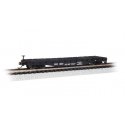 52′ Steel Flatcar - Ready to Run -- Norfolk & Western 32804 (black), N, Bachmann Industries 17356