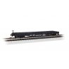 52′ Steel Flatcar - Ready to Run -- Norfolk & Western 32804 (black), N, Bachmann Industries 17356