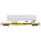 Class F30D 50′ TOFC Flatcar w/Random Trailer 6-Pack - Ready to Run -- Trailer-Train TTX (yell, HO, Rapido Trains Inc 138019