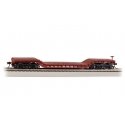 52′ Depressed-Center Flatcar - Ready to Run - Silver Series(R) -- Santa Fe 90000, HO, Bachmann Industries 18337