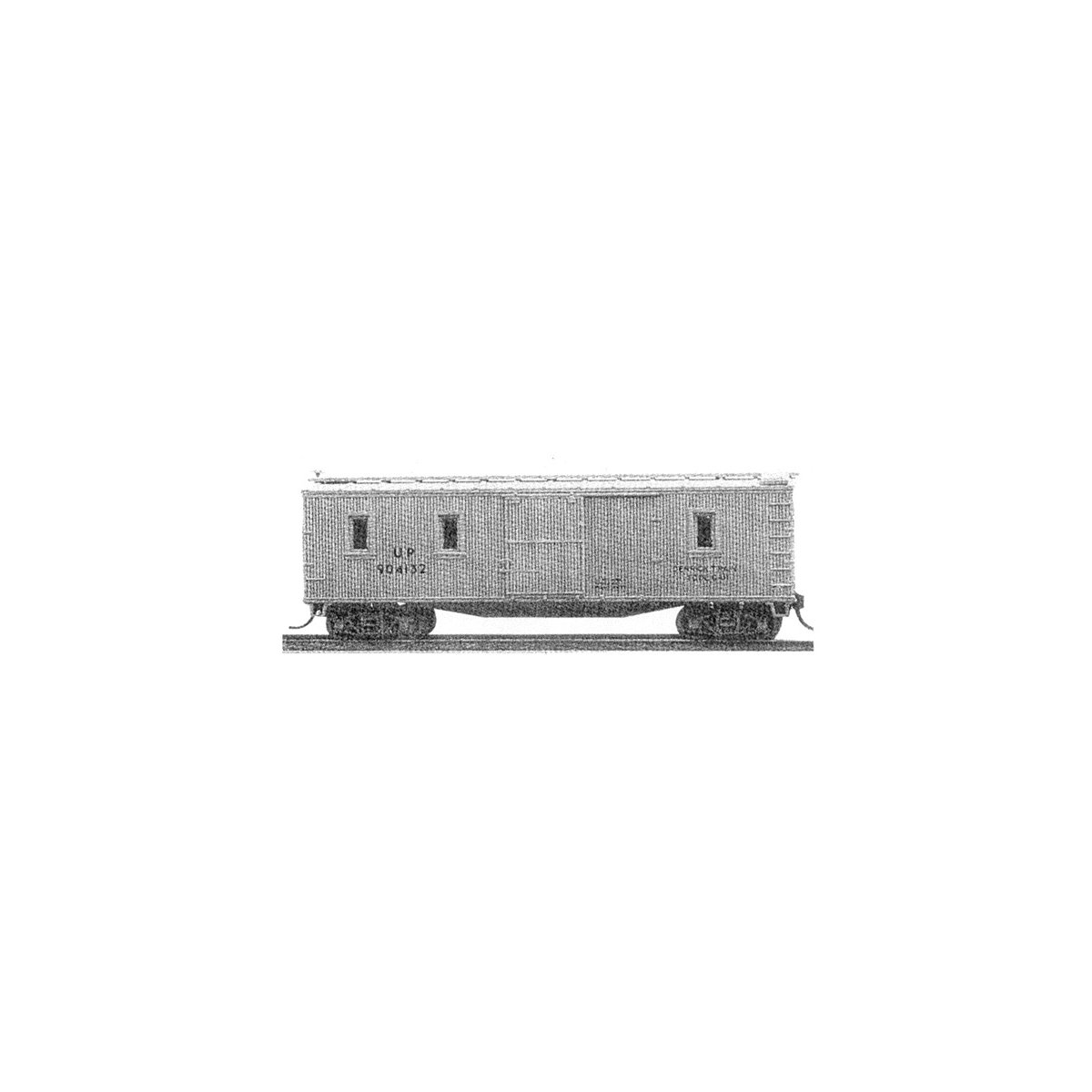 Work Train Equipment - Converted Double Sheathed Boxcar Kit -- Tool/Supply Car w/Standard Freight Door & Windows, N, Tichy Train