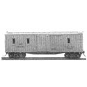 Work Train Equipment - Converted Double Sheathed Boxcar Kit -- Tool/Supply Car w/Standard Freight Door & Windows, N, Tichy Train