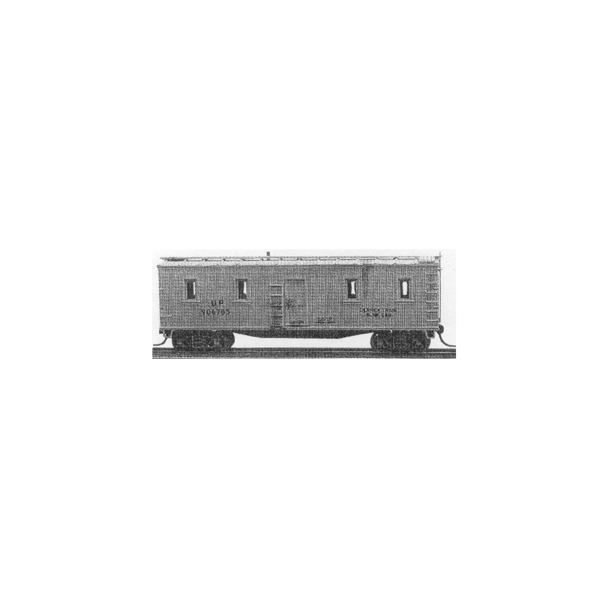 Work Train Equipment - Converted Double Sheathed Boxcar Kit -- Crew Car w/Side Personnel Door & Windows, N, Tichy Train Group 27