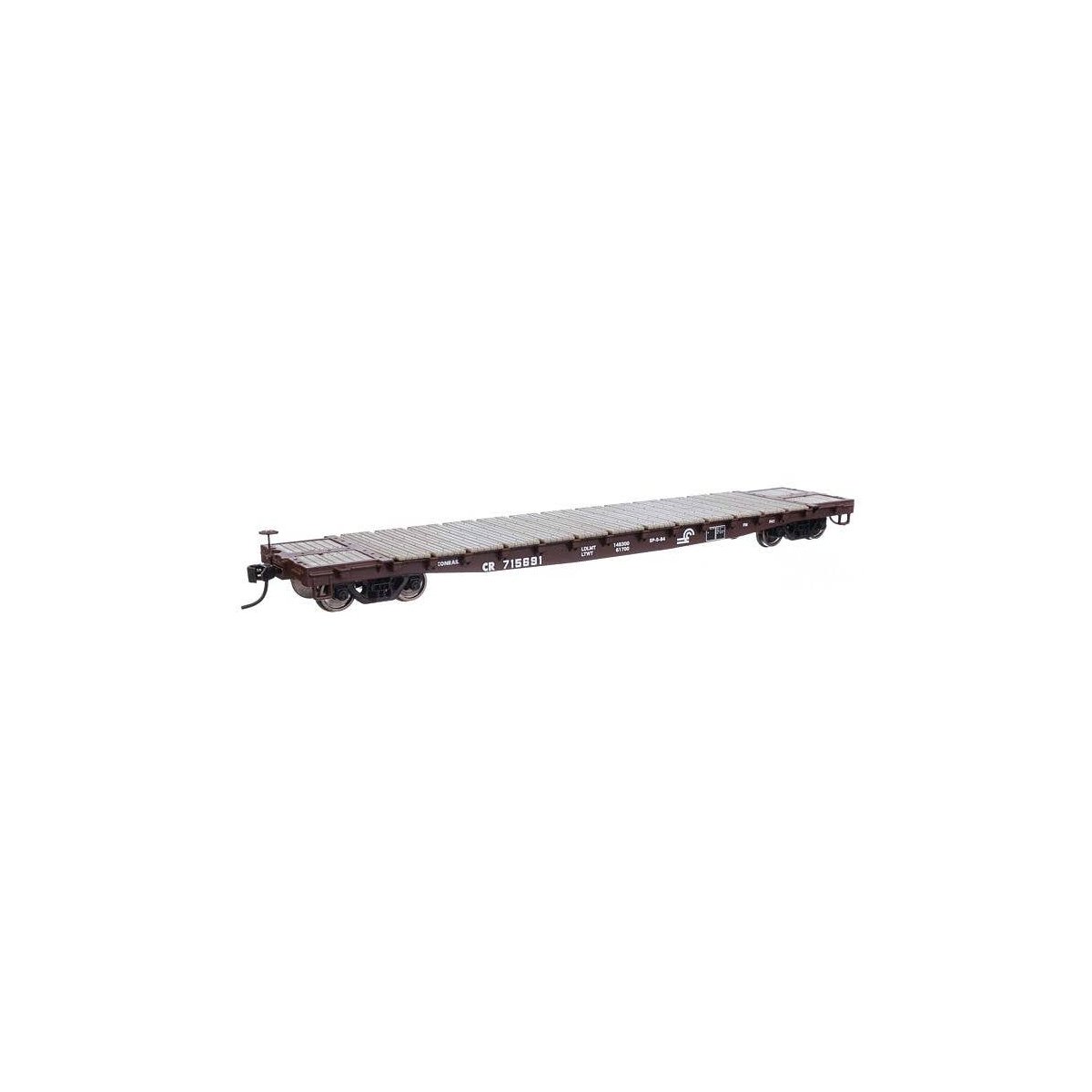 53′ GSC Flatcar - Ready to Run -- Conrail 715691, HO, WalthersMainline 6606