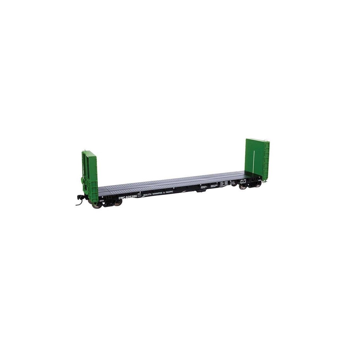 50′ CC&F Bulkhead Flatcar - Ready to Run -- Duluth, Winnipeg & Pacific DWC 605386, HO, WalthersProto 104356