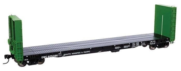 50′ CC&F Bulkhead Flatcar - Ready to Run -- Duluth, Winnipeg & Pacific DWC 605386, HO, WalthersProto 104356