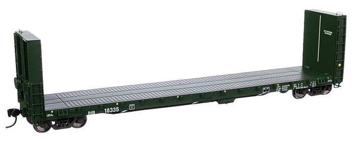 50′ CC&F Bulkhead Flatcar - Ready to Run -- Indiana Harbor Belt 18335, HO, WalthersProto 104358