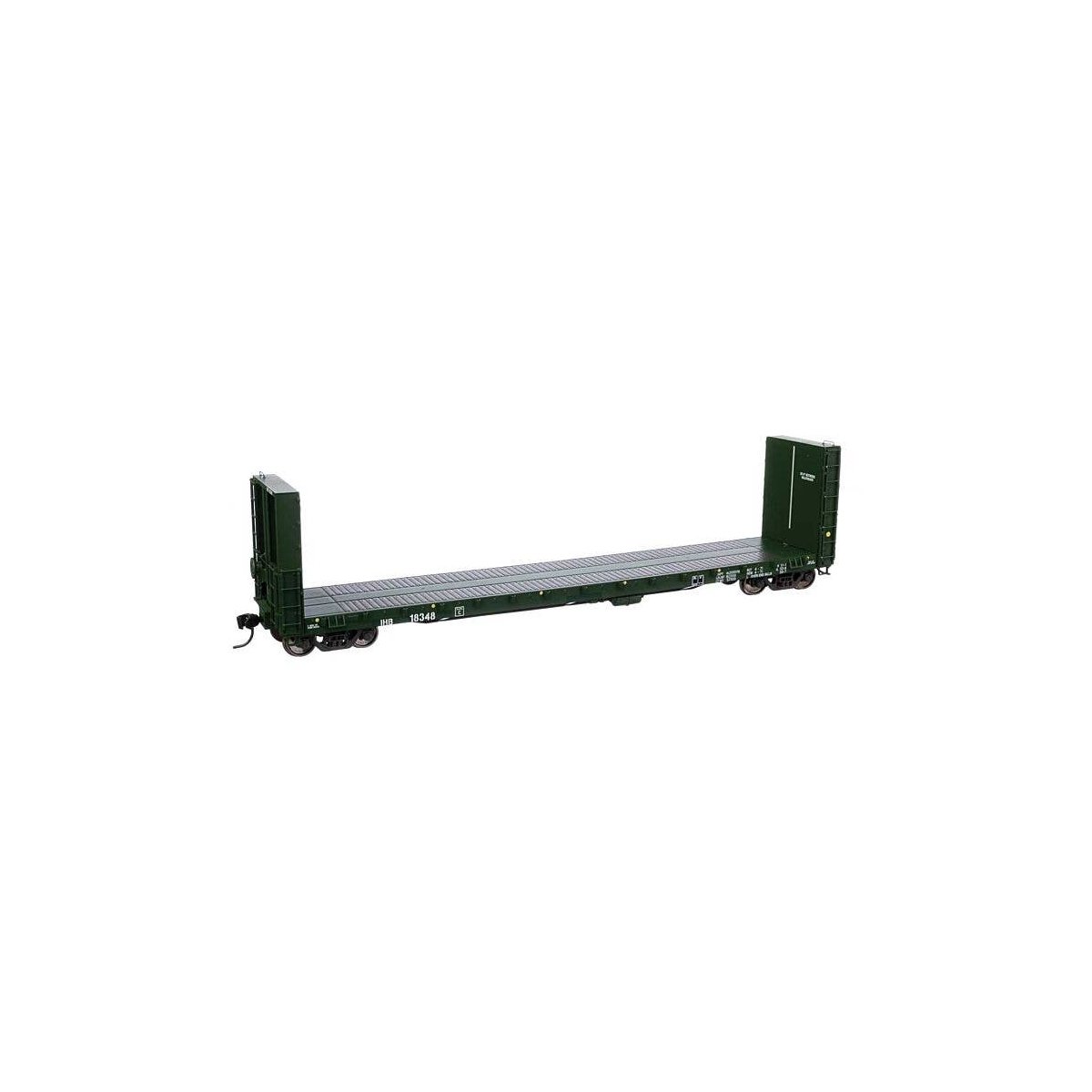 50′ CC&F Bulkhead Flatcar - Ready to Run -- Indiana Harbor Belt 18348, HO, WalthersProto 104359