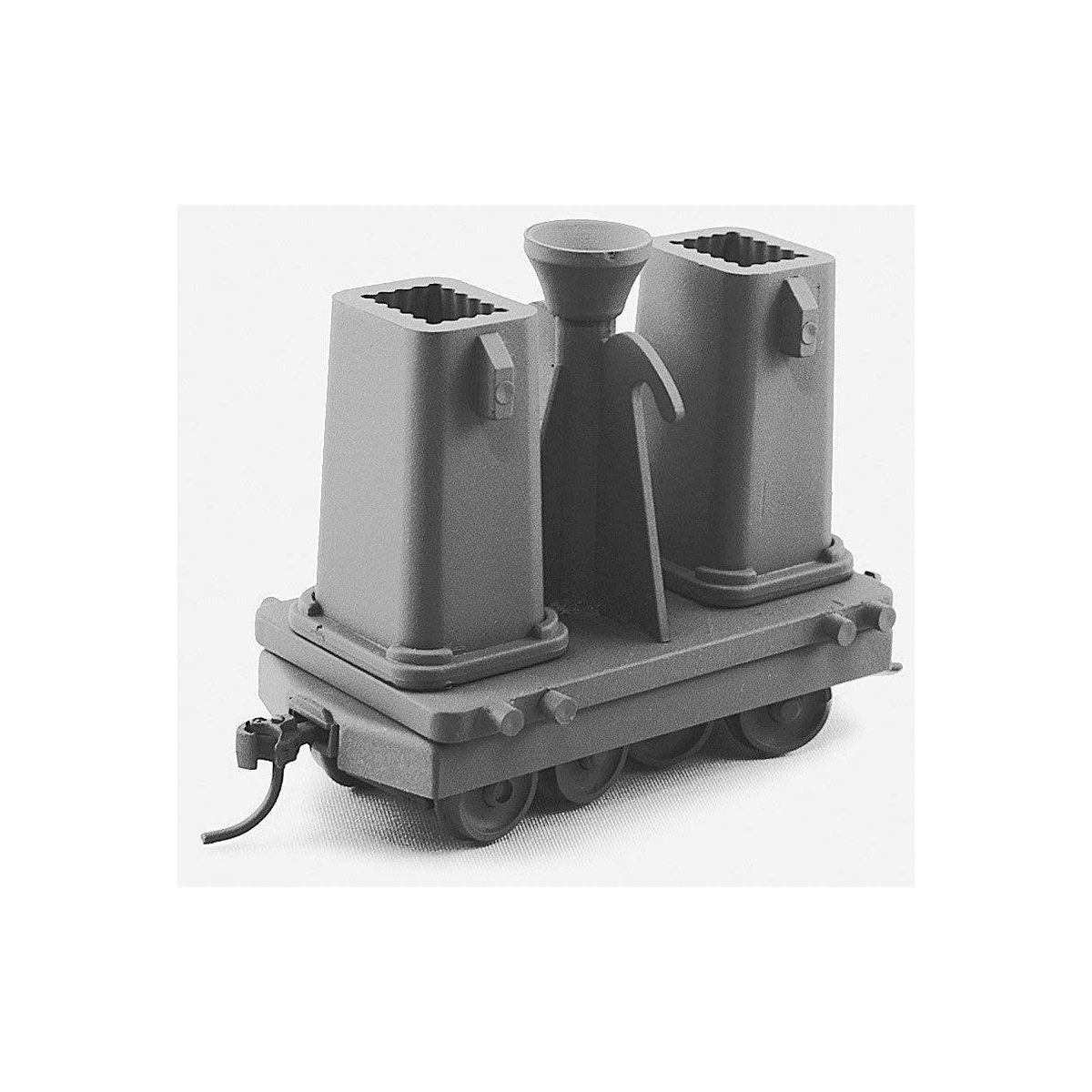 Small Bottom-Pour Ingot Car w/Molds 2-Pack - Kit -- Undecorated