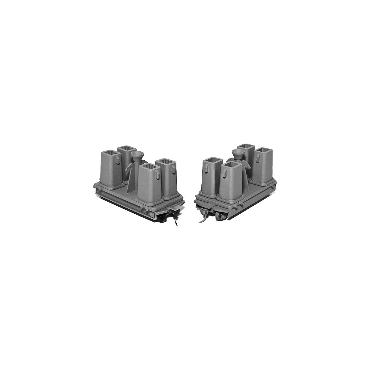 Large Bottom-Pour Ingot Car w/Molds - Kit -- Undecorated