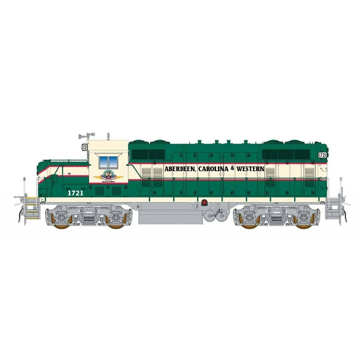 GP16 w/DCC -- Aberdeen, Carolina & Western (green, white)