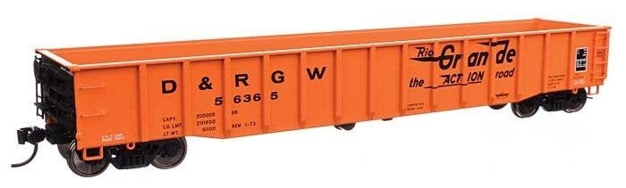 53′ Thrall Gondola - Ready to Run -- Denver & Rio Grande Western(TM) 56365, HO, WalthersProto 105511
